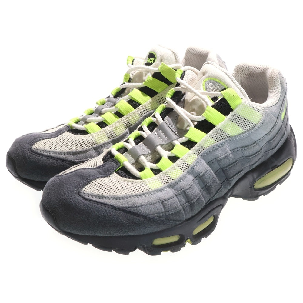 NIKE(ナイキ) 【観賞用 12年製】 AIR MAX 95 OG NEON YELLOW エアマックス イエローグラデ ローカットスニーカー グレー/イエロー US7.5/25.5cm 554970-174