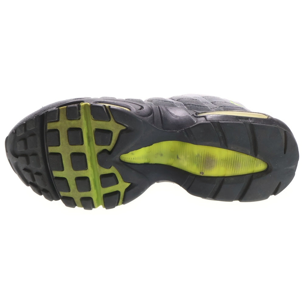 NIKE(ナイキ) 【観賞用 12年製】 AIR MAX 95 OG NEON YELLOW エアマックス イエローグラデ ローカットスニーカー グレー/イエロー US7.5/25.5cm 554970-174