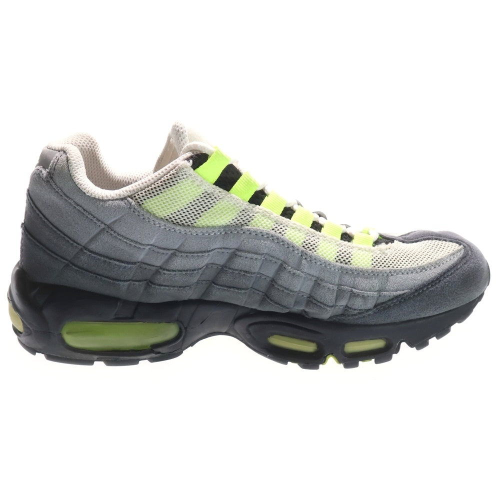 NIKE(ナイキ) 【観賞用 12年製】 AIR MAX 95 OG NEON YELLOW エアマックス イエローグラデ ローカットスニーカー グレー/イエロー US7.5/25.5cm 554970-174