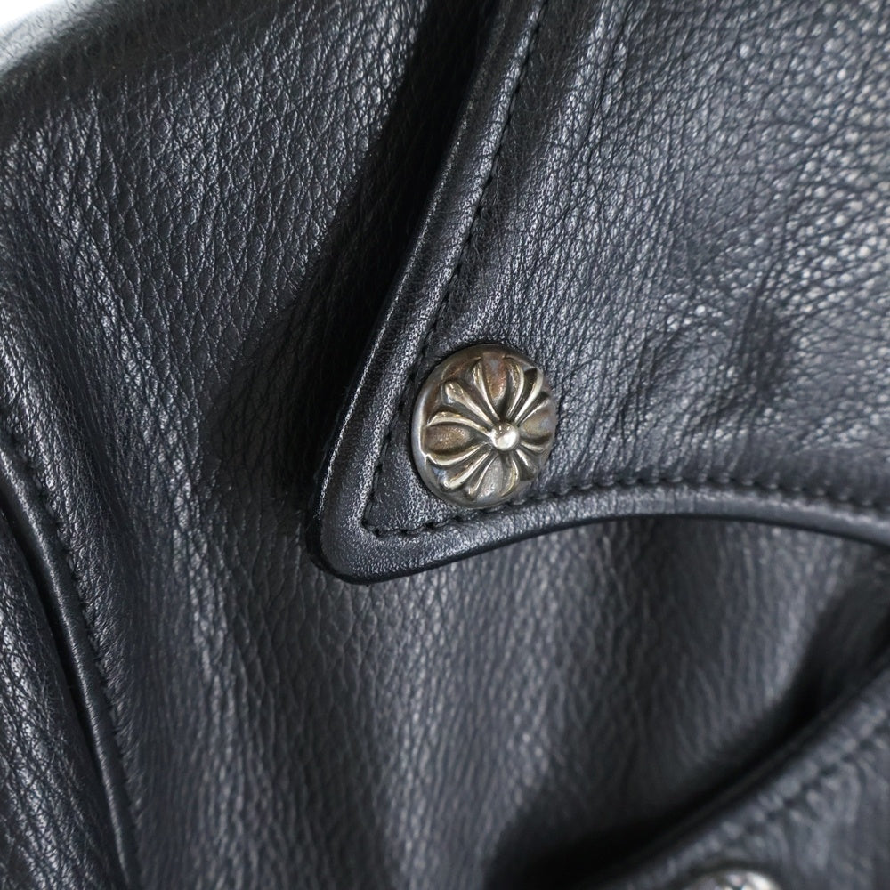 CHROME HEARTS(クロムハーツ) JJ DEAN ダガージップライダース レザージャケット ブラック