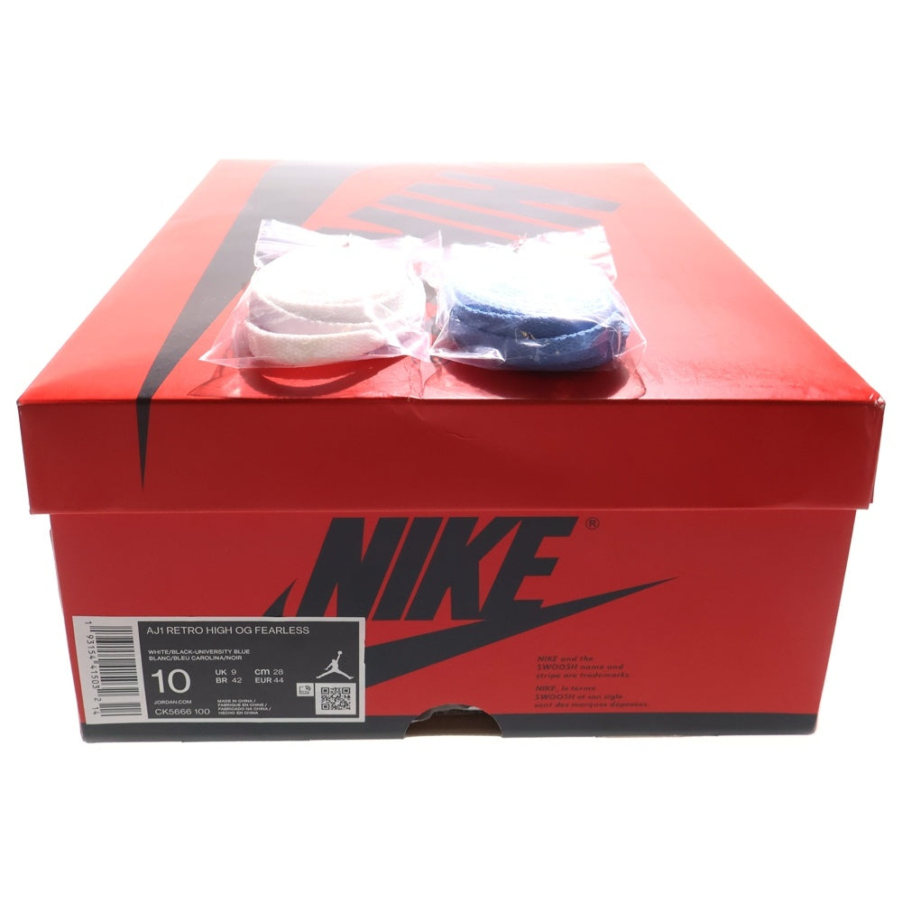 NIKE(ナイキ) AIR JORDAN1 HIGH OG FEARLESS エアジョーダン1 ハイ フィアレス ハイカットスニーカー レッド/ブルー US10/28cm CK5666-100