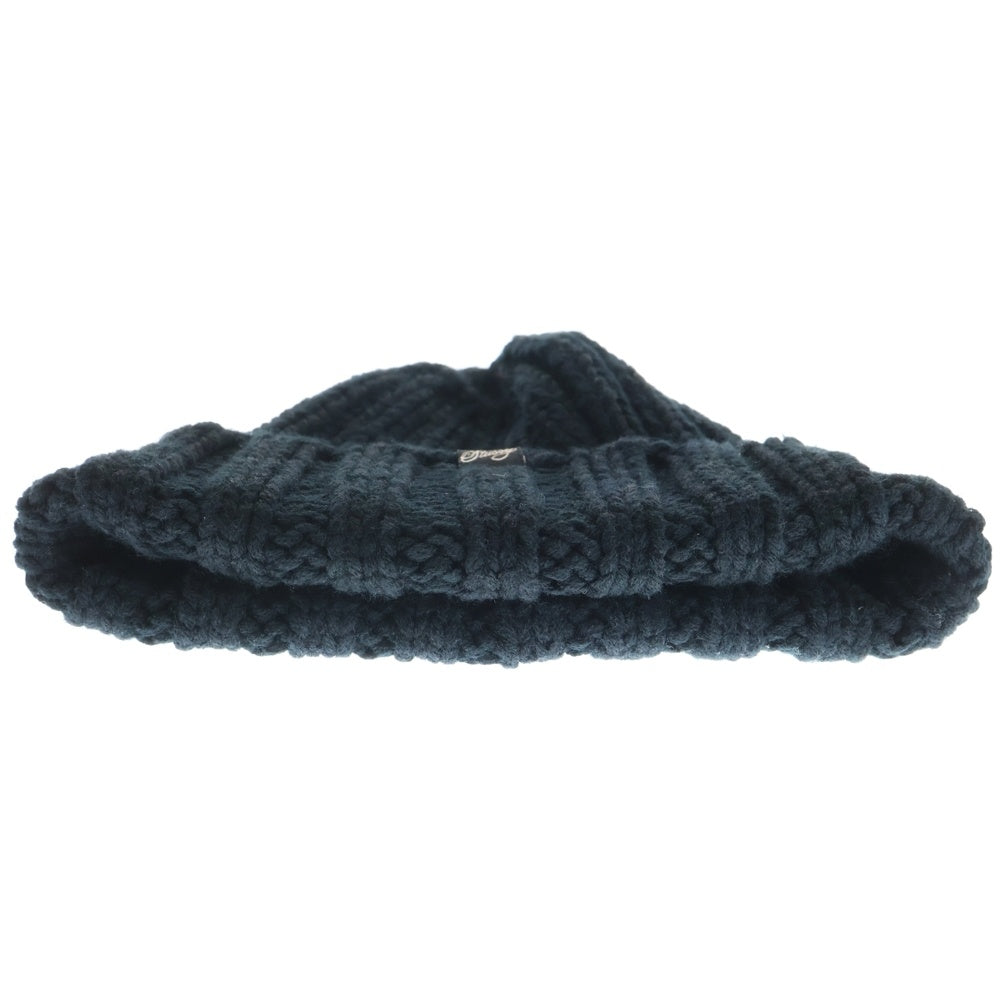 STUSSY(ステューシー) 00s OLD STUSSY オールドステューシー 銀タグ アクリルニットビーニー 帽子 ブラック