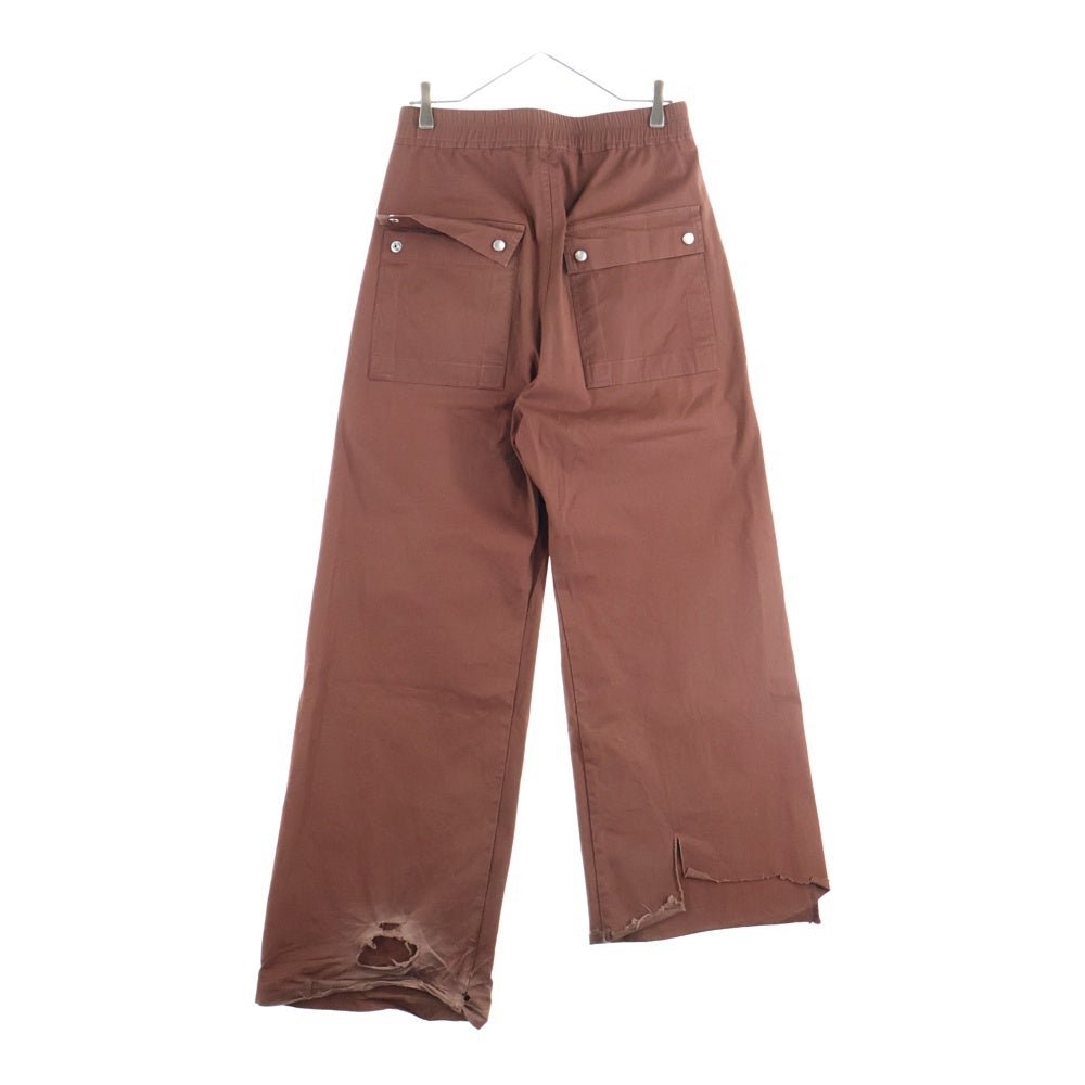 Rick Owens(リックオウエンス) GETH BELAS WIDE TROUSERS ベラ ワイド トラウザーパンツ ブラウン RU02B2365-TE