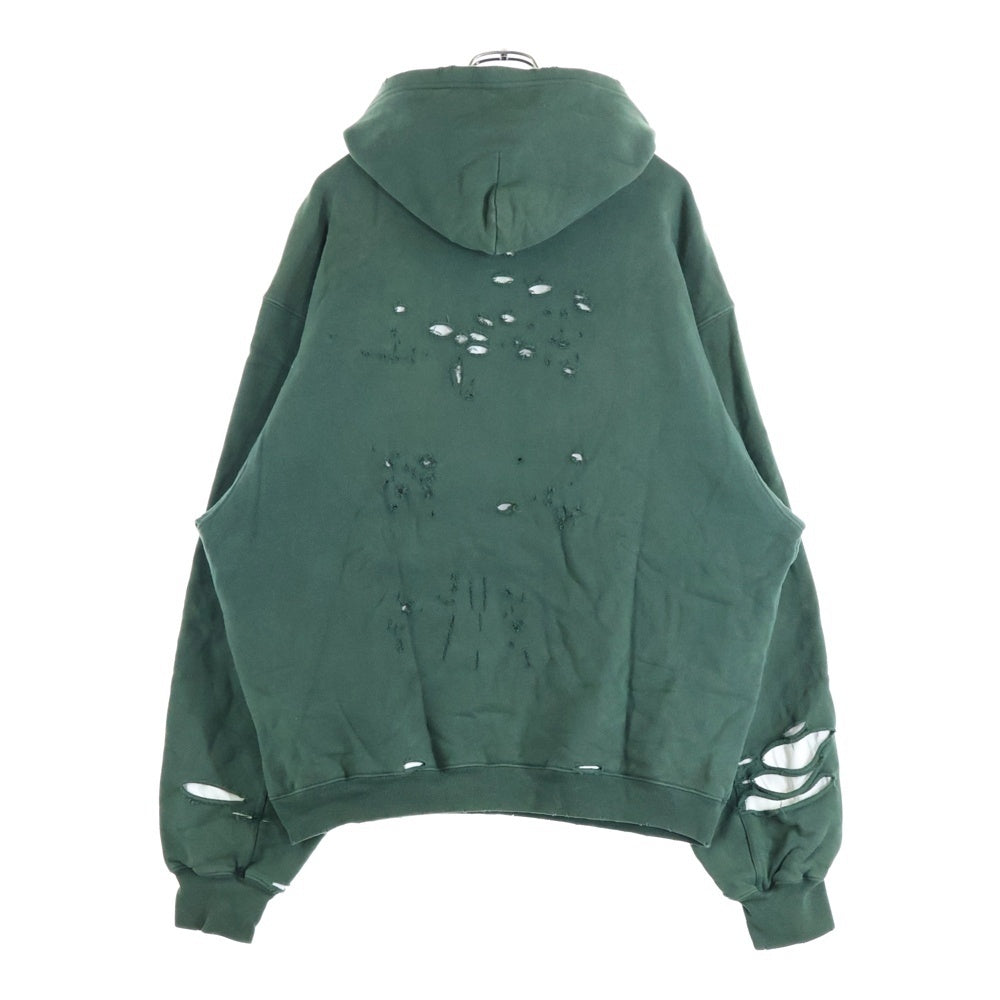 【訳あり】【BALENCIAGA】バレンシアガ21ssデストロイ加工フーディー BALENCIAGA(バレンシアガ) 21SS Caps Destroyed Hoodie キャップス