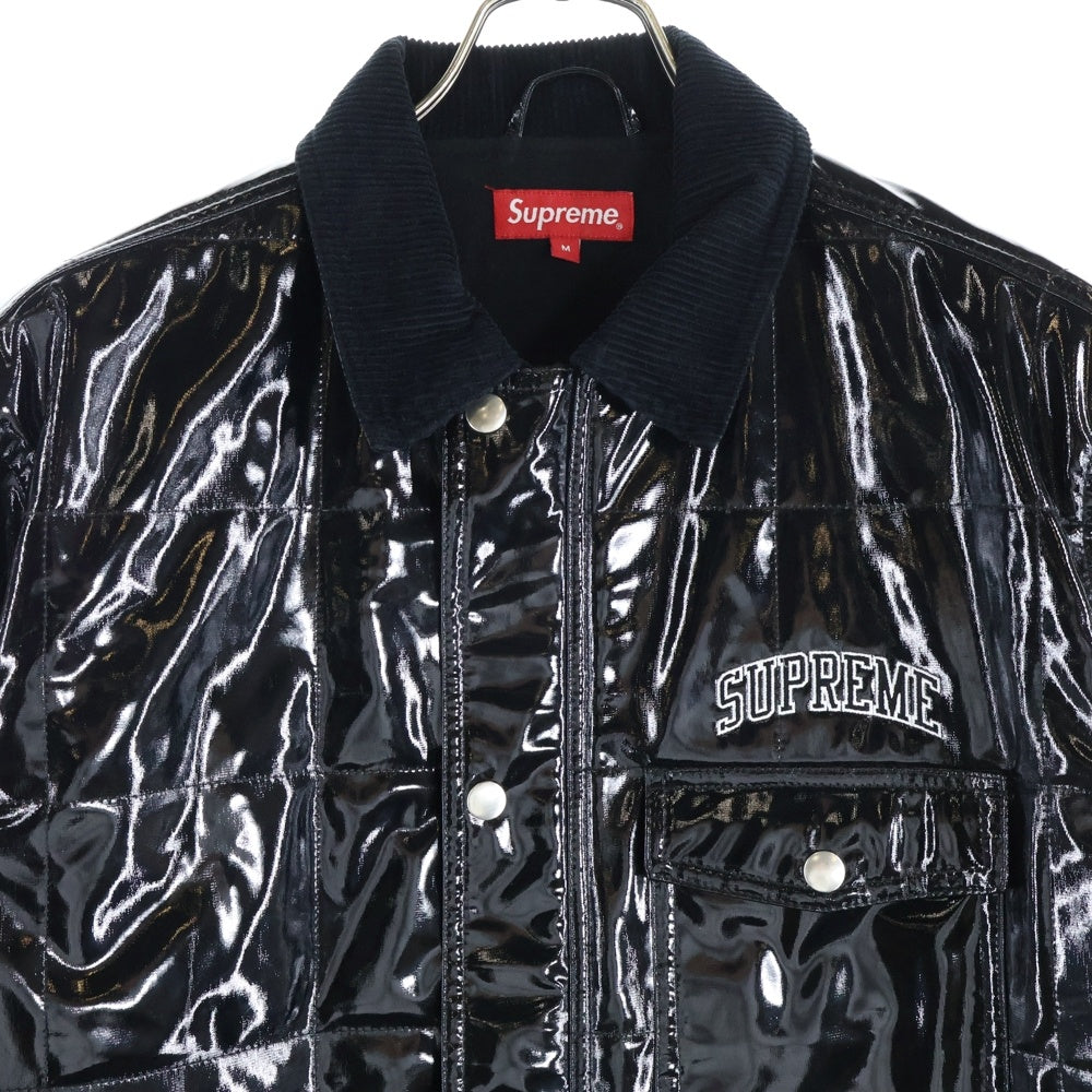 SUPREME(シュプリーム) 18SS Quilted Patent Vinyl Work Jacket