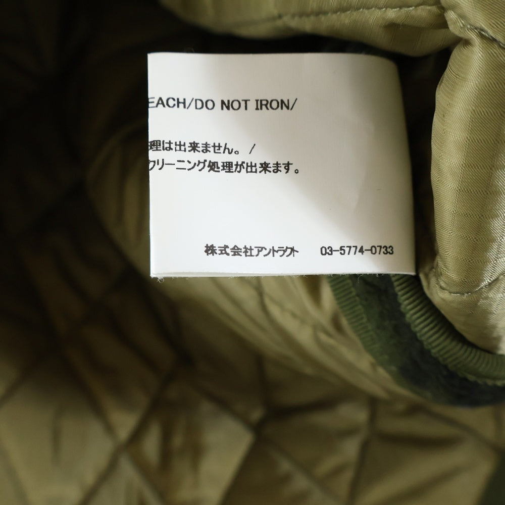 READY MADE(レディメイド) Blanket Check Shirt ブランケット キルティング チェック ウールシャツ ジャケット カーキ RE-WO-KH-00-00-117