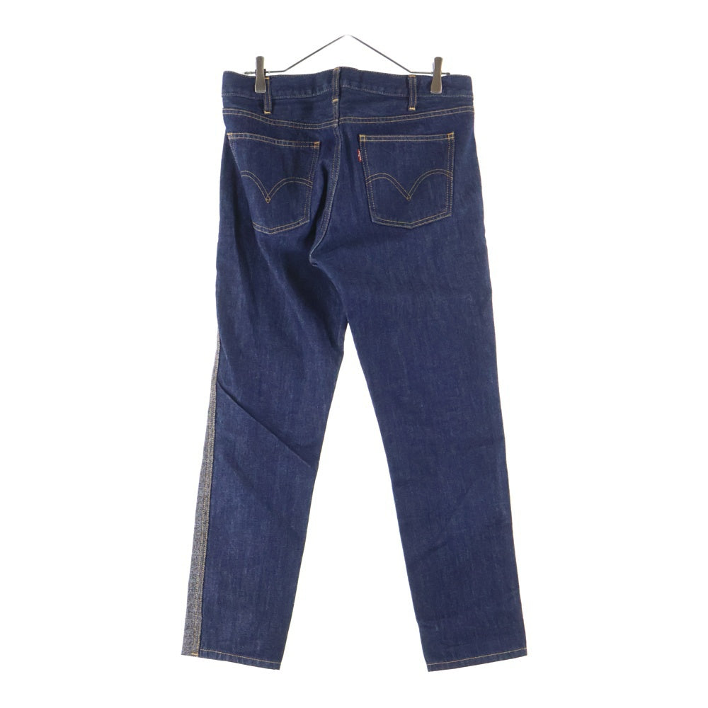 JUNYA WATANABE COMME des GARCONS(ジュンヤワタナベ コムデギャルソン) ×LEVIS リーバイス 再構築 ストレートデニムパンツ ブラウン/インディゴ WR-P205