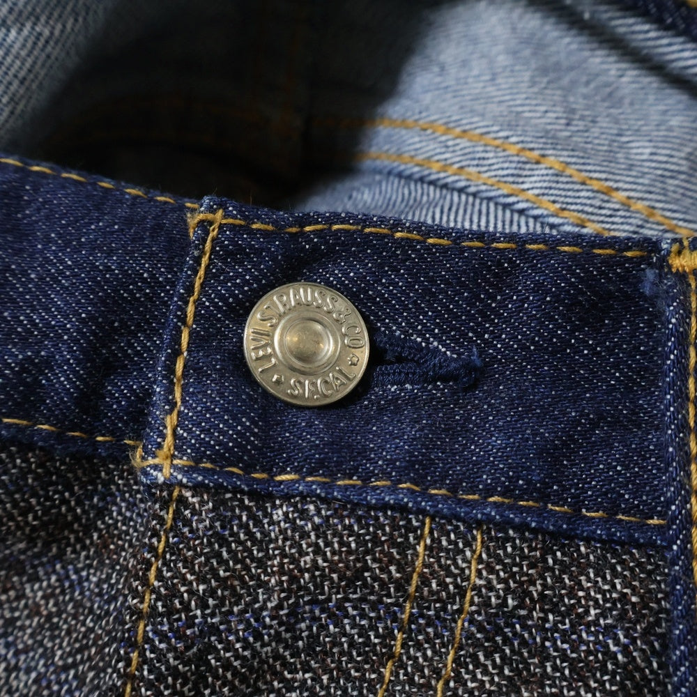 JUNYA WATANABE COMME des GARCONS(ジュンヤワタナベ コムデギャルソン) ×LEVIS リーバイス 再構築 ストレートデニムパンツ ブラウン/インディゴ WR-P205