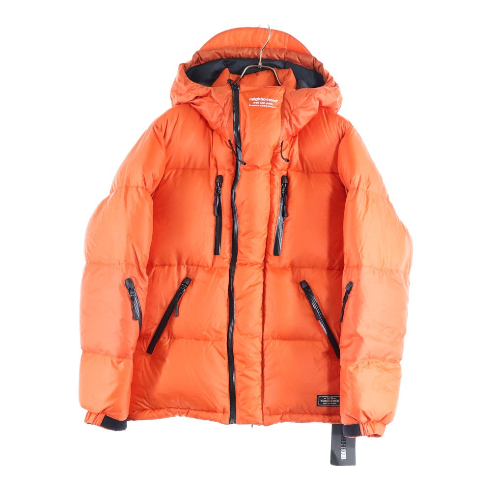 NEIGHBORHOOD(ネイバーフッド) 18AW DEJ. DOWN E-JKT ロゴプリント ダウンジャケット オレンジ 182TSNH-JKM06