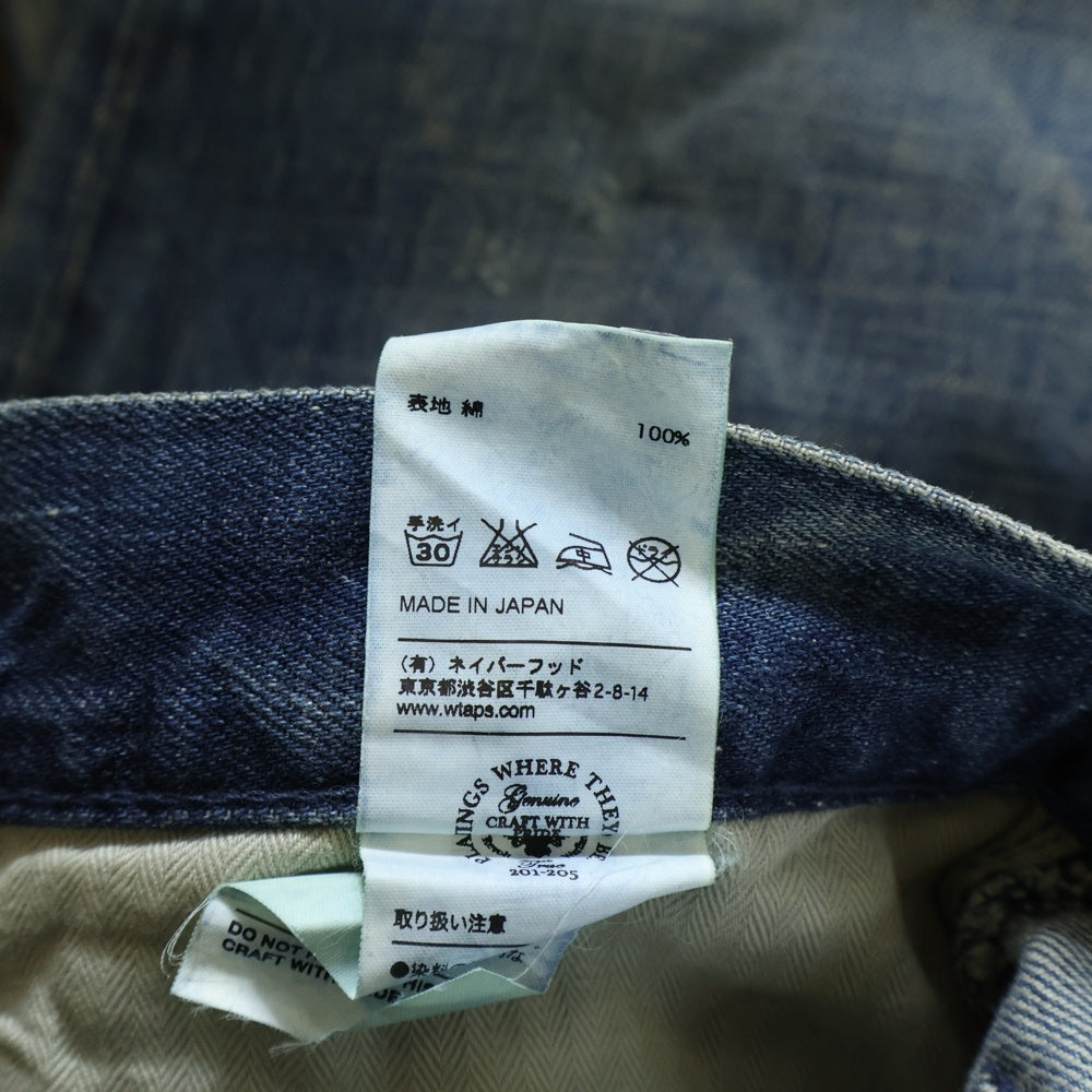 WTAPS(ダブルタップス) BLUES VERY SKINNY ブルーズベリースキニー スリムストレート デニムパンツ インディゴ 122GWDT-PTM05