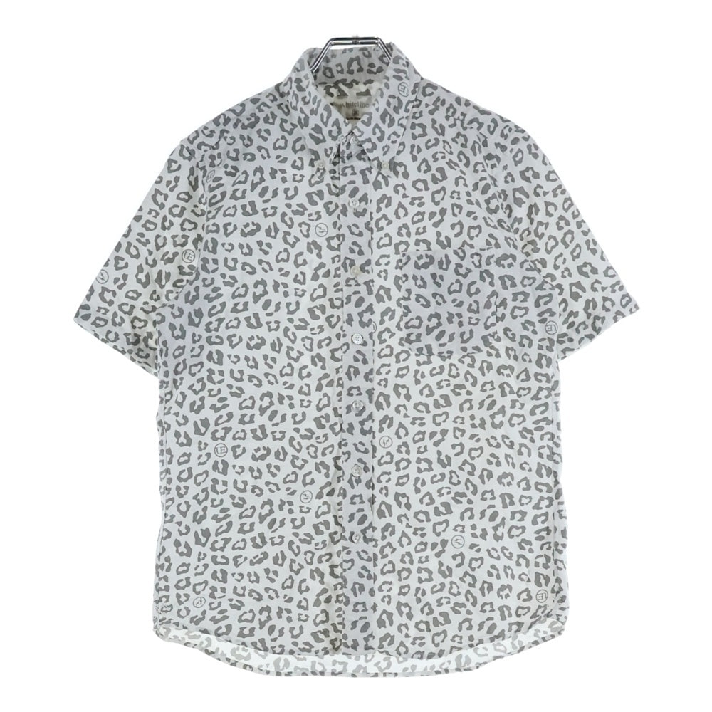 UNIFORM EXPERIMENT(ユニフォームエクスペリメント) コットン スターレオパードチェック 総柄 半袖シャツ ブルー UE-130025