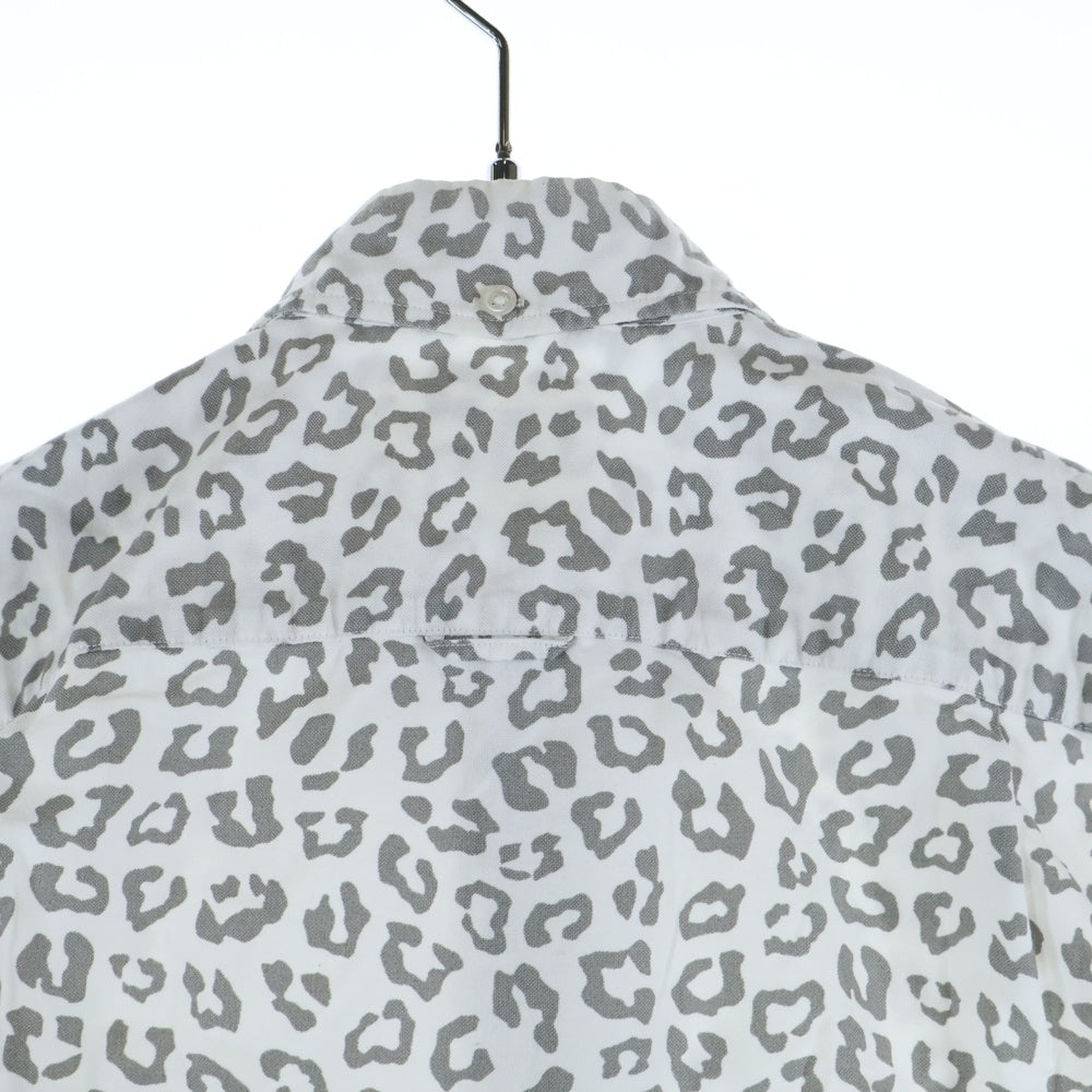 UNIFORM EXPERIMENT(ユニフォームエクスペリメント) コットン スターレオパードチェック 総柄 半袖シャツ ブルー UE-130025