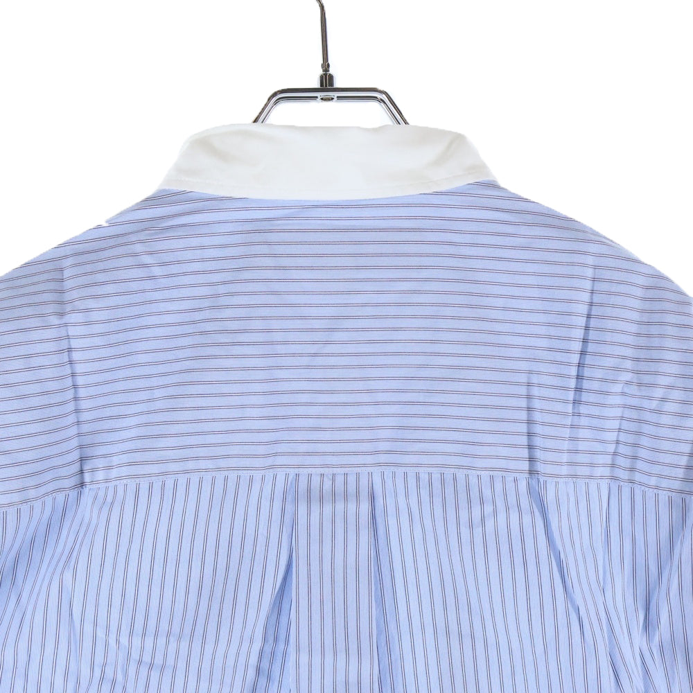 NEIGHBORHOOD(ネイバーフッド) 22AW TIE SH LS.CO ストライプ長袖シャツ ブルー 222SPNH-SHM02