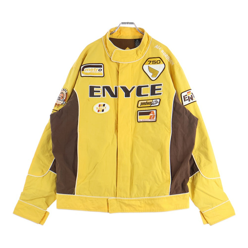 NO BRAND(ノーブランド) ENYCE エニーチェ ロゴワッチ レーシング ジャケット イエロー