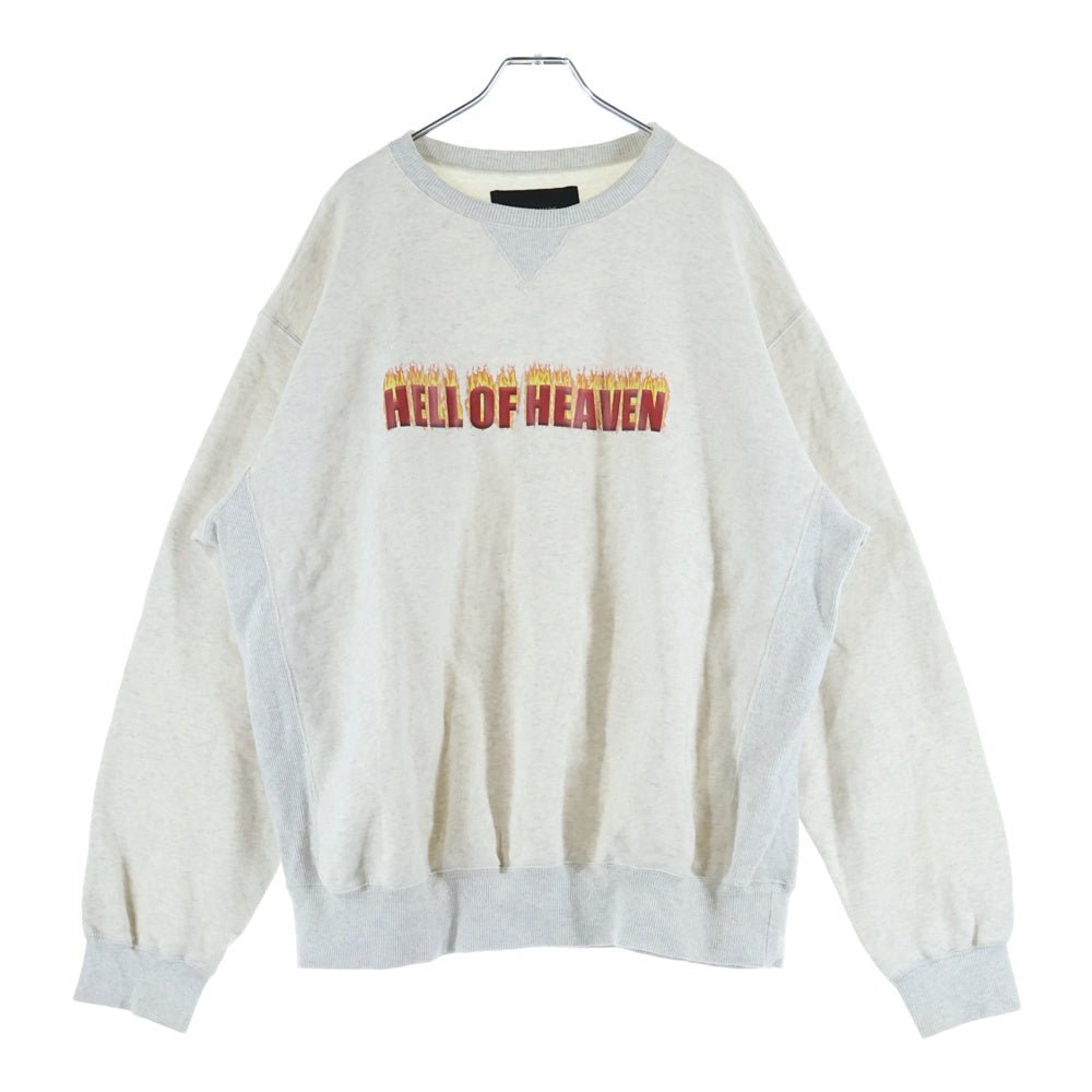 NO BRAND(ノーブランド) PASCAL MARIE DESMARAIS グラフィック プリント クルーネック スウェット ホワイト