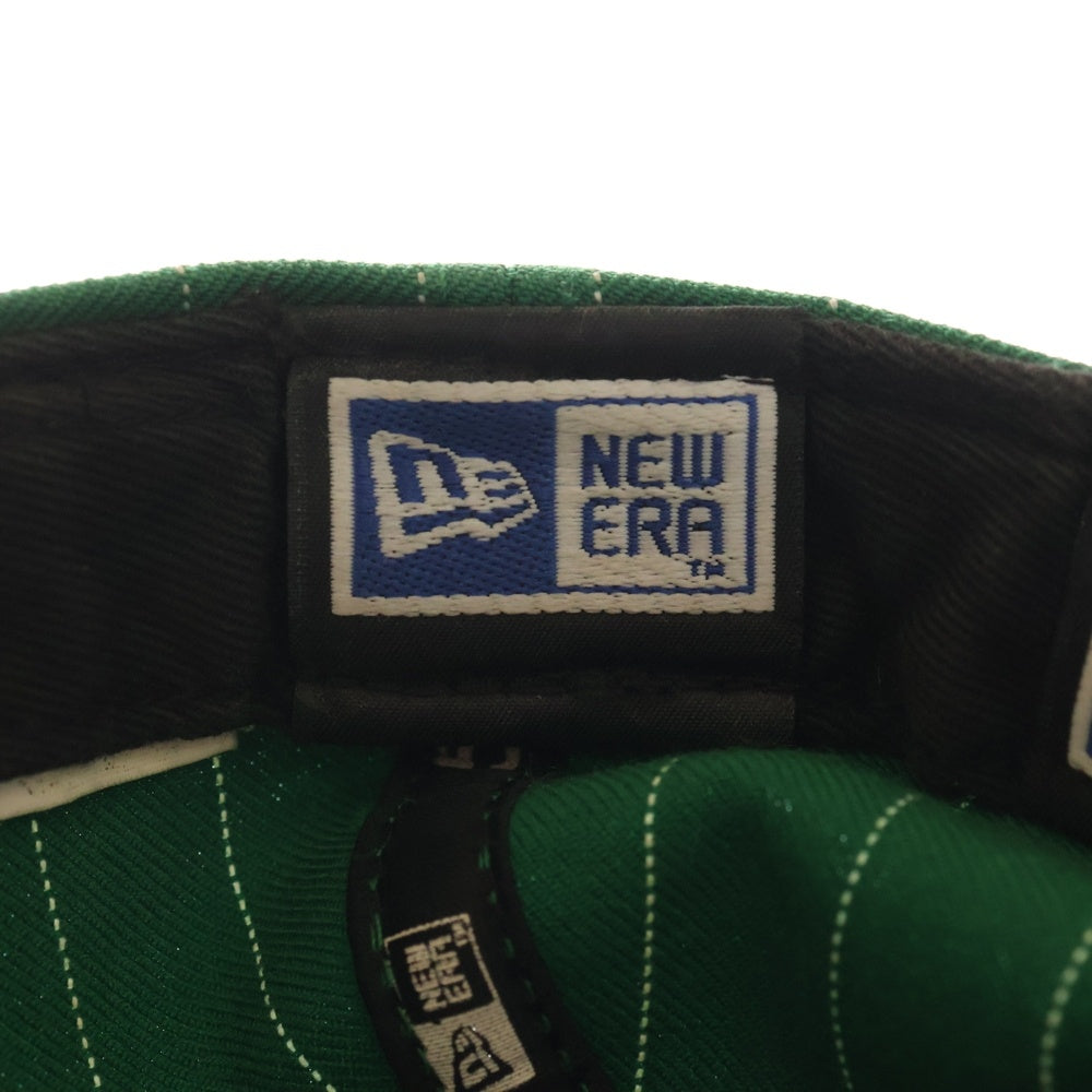 NEW ERA(ニューエラ) 59FIFTY 千葉ロッテマリーンズ ロゴ刺繍 6パネルベースボールキャップ 帽子 グリーン