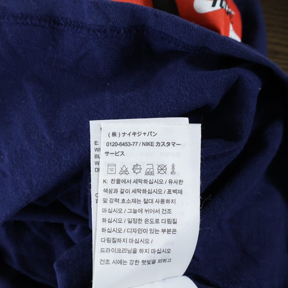 NIKE(ナイキ) フロント シューボックス プリント クルーネック 半袖 Tシャツ カットソー ネイビー