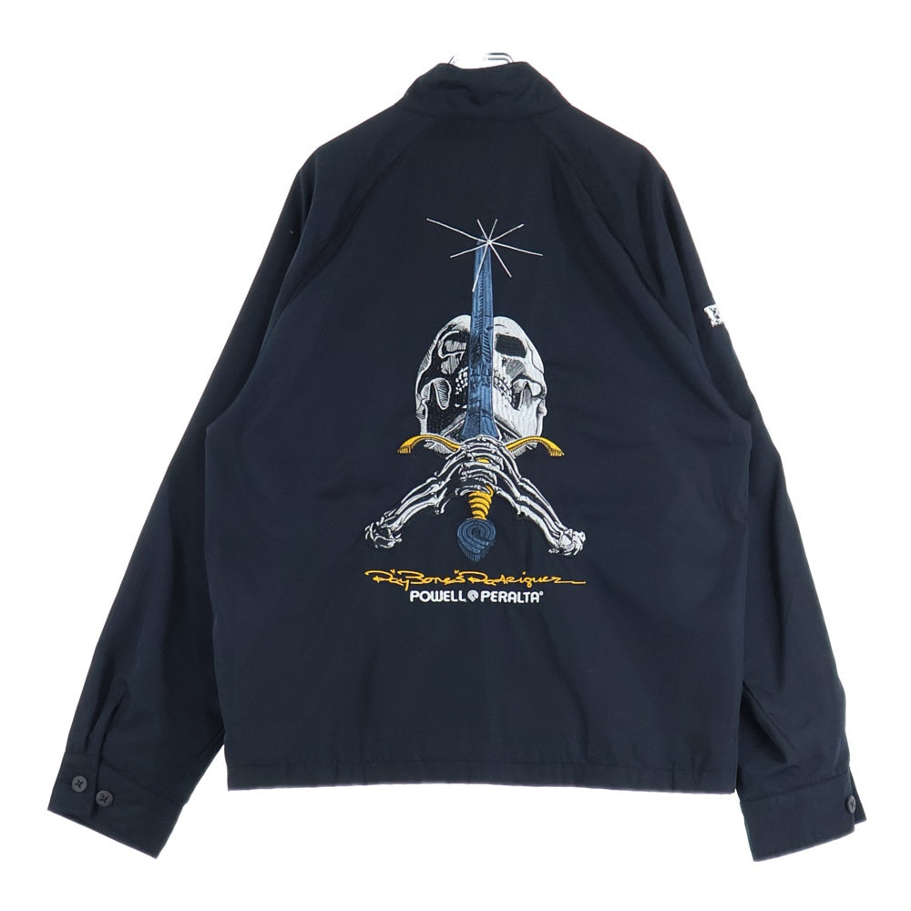 POWELL PERALTA(パウエルペラルタ) 2017 × VANS × TAKA HAYASHI 世界350着限定 バンズ タカ・ハヤシ スウィングトップ ナイロンジャケット ブラック VN0A3H9BBLK