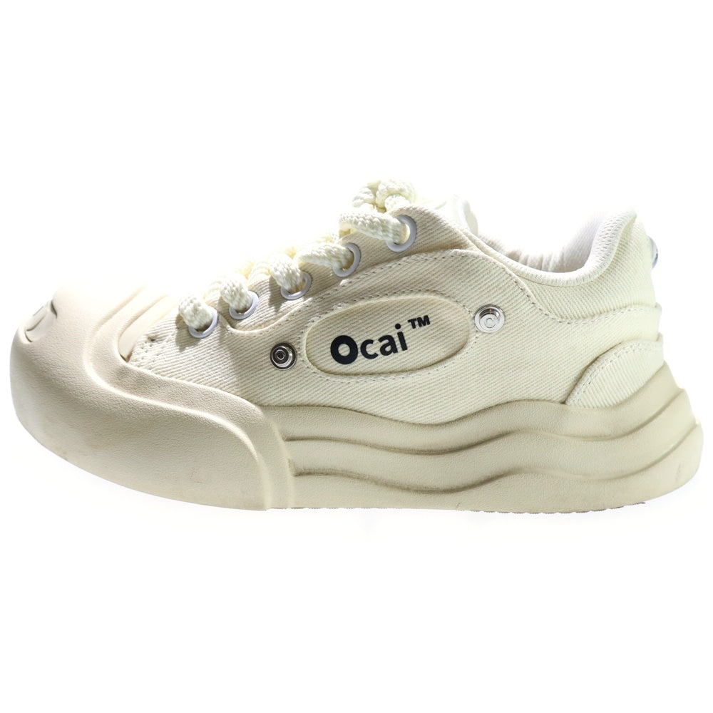 OCAI(オカイ) ロゴ スマイルボリューム ローカットスニーカー ホワイト US7/25.5cm oc230231