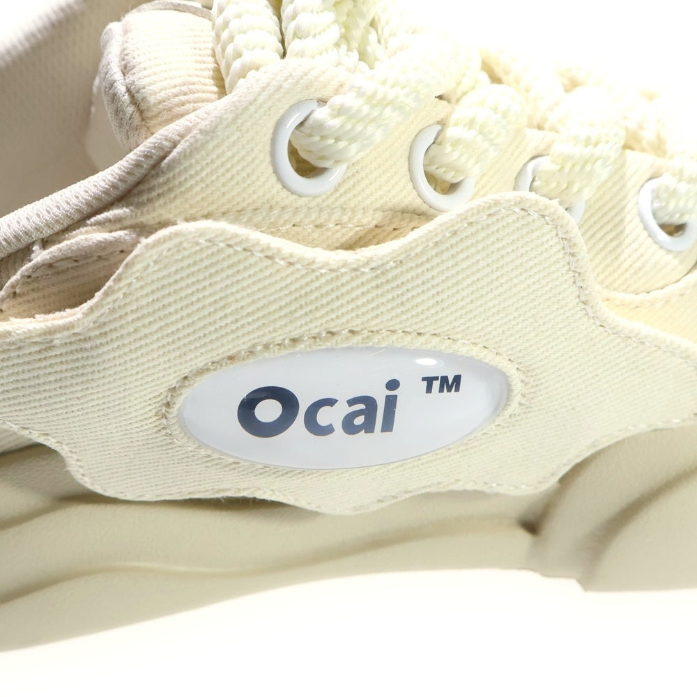 OCAI(オカイ) ロゴ スマイルボリューム ローカットスニーカー ホワイト US7/25.5cm oc230231