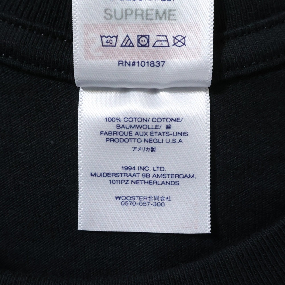 SUPREME(シュプリーム) 24SS ×TOY MACHINE FIST TEE トイマシーン フィスト 両面プリント 半袖Tシャツ カットソー ブラック
