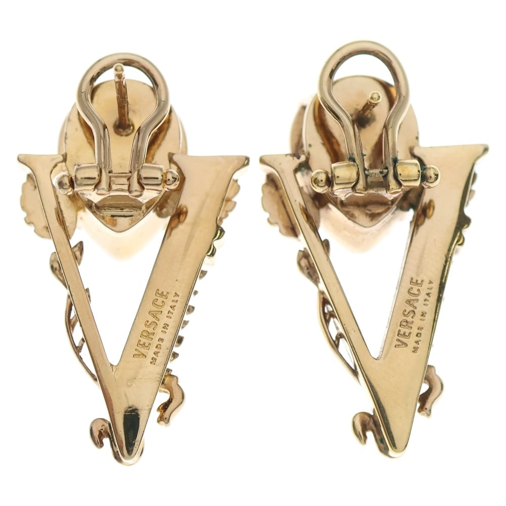 VERSACE(ヴェルサーチ) ヴィルトゥス スタッドピアス イヤリング ゴールド