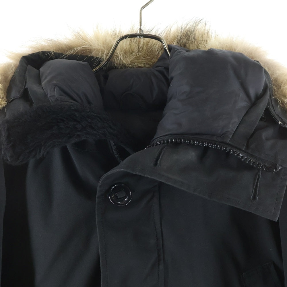 CANADA GOOSE(カナダグース) YORK TON ヨークトン ファー付 フーディ ダウン ジャケット ブラック 2072JM