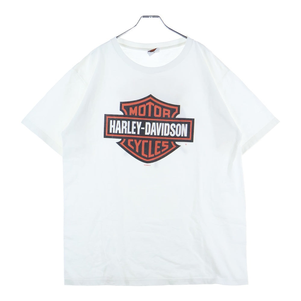 HARLEY DAVIDSON(ハーレーダビッドソン) MISSOURI 両面プリント 半袖Tシャツ カットソー ホワイト