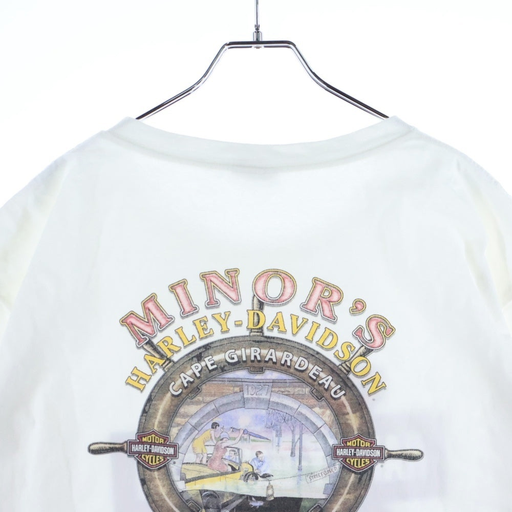 HARLEY DAVIDSON(ハーレーダビッドソン) MISSOURI 両面プリント 半袖Tシャツ カットソー ホワイト