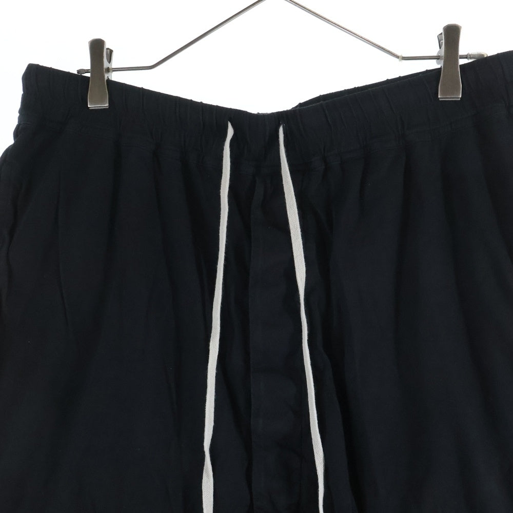 Rick Owens DRKSHDW(リックオウエンス ダークシャドウ) PODS ドローコードサルエルハーフパンツ ショーツ ブラック DU01C6380-RN