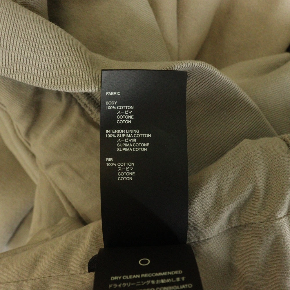 FEAR OF GOD ESSENTIALS(フィアオブゴッド エッセンシャルズ) 21AW Half Zip Hoodie ロゴ ハーフジップフーディー プルオーバーパーカー ベージュ FG50-021