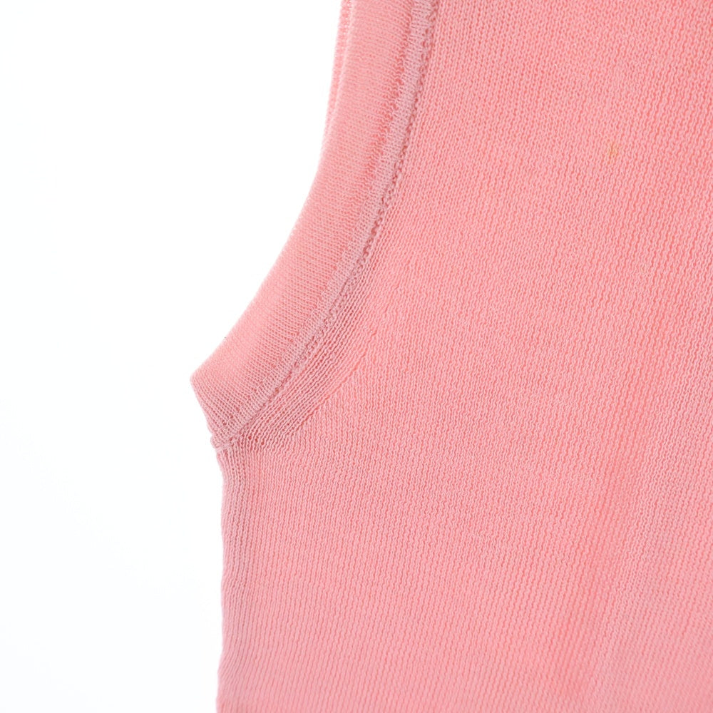 GUCCI(グッチ) コットン ノースリーブTシャツ タンクトップ ピンク 091302 レディース