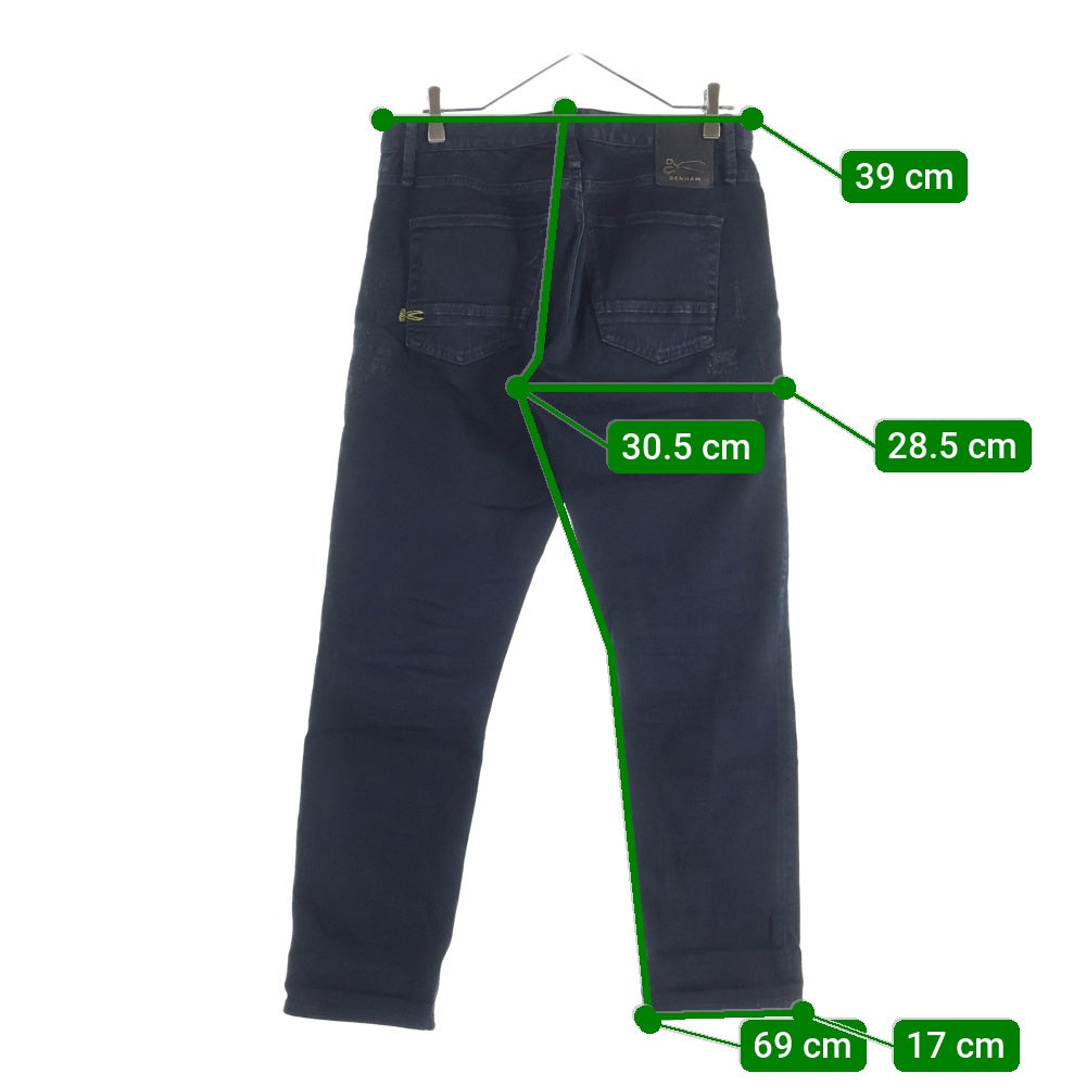 DENHAM(デンハム) RAZOR SLIM FIT ダメージ加工 デニムパンツ ブラック 27180-2-11519