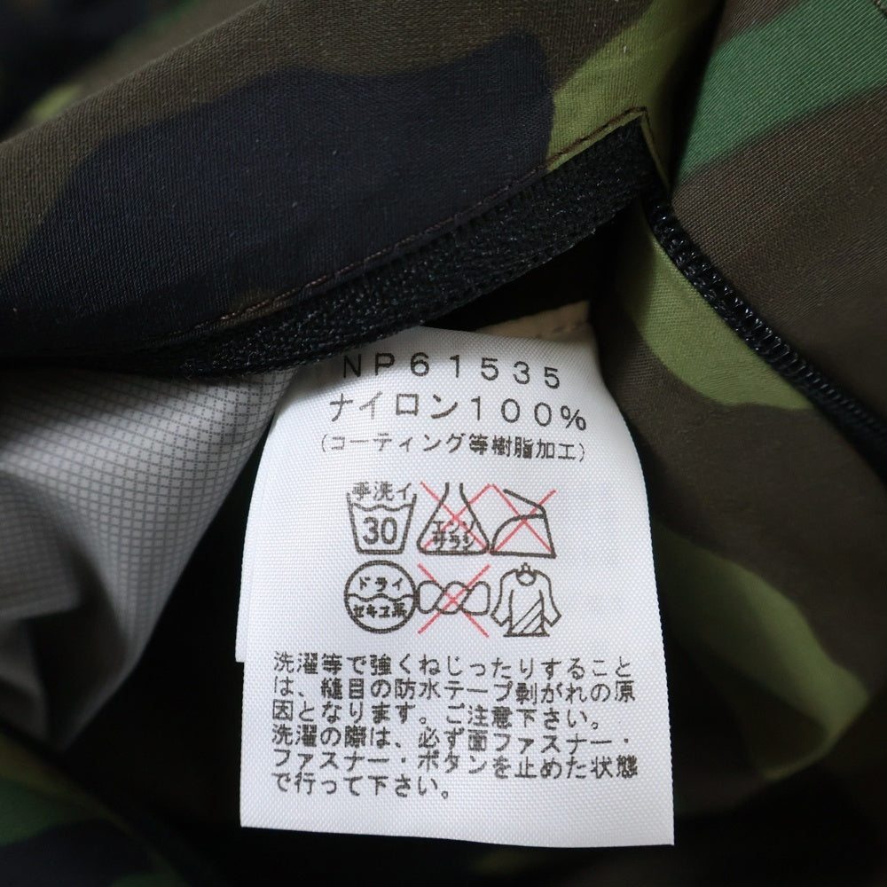THE NORTH FACE(ザノースフェイス) Novelty Dot Shot Jacket ロゴ刺繍 カモ柄 ノベルティドットショット ジップアップフーディージャケット カーキ NP61535