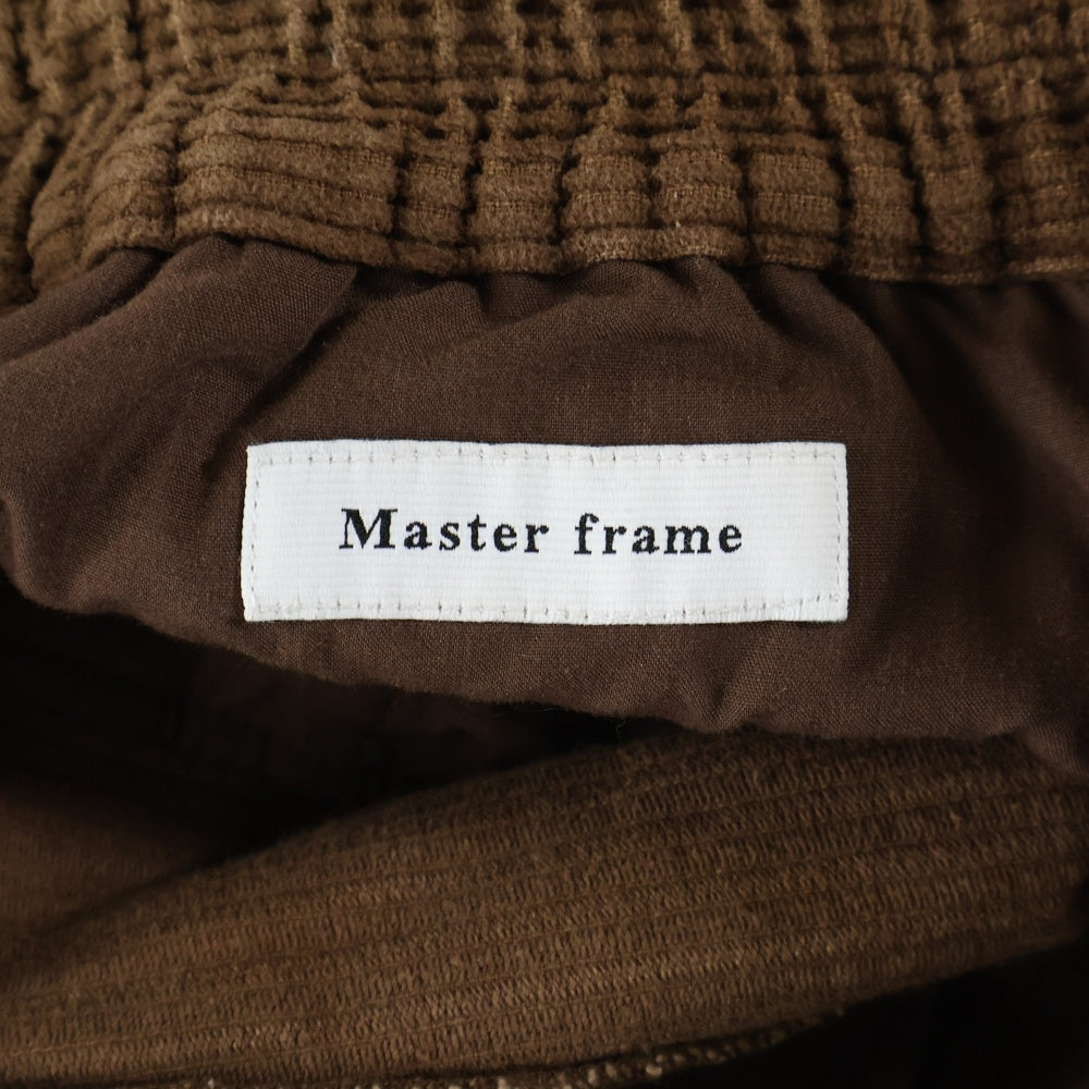 MASTER FLAME(マスターフレイム) コーデュロイ ストレートパンツ ブラウン A0417FP 607