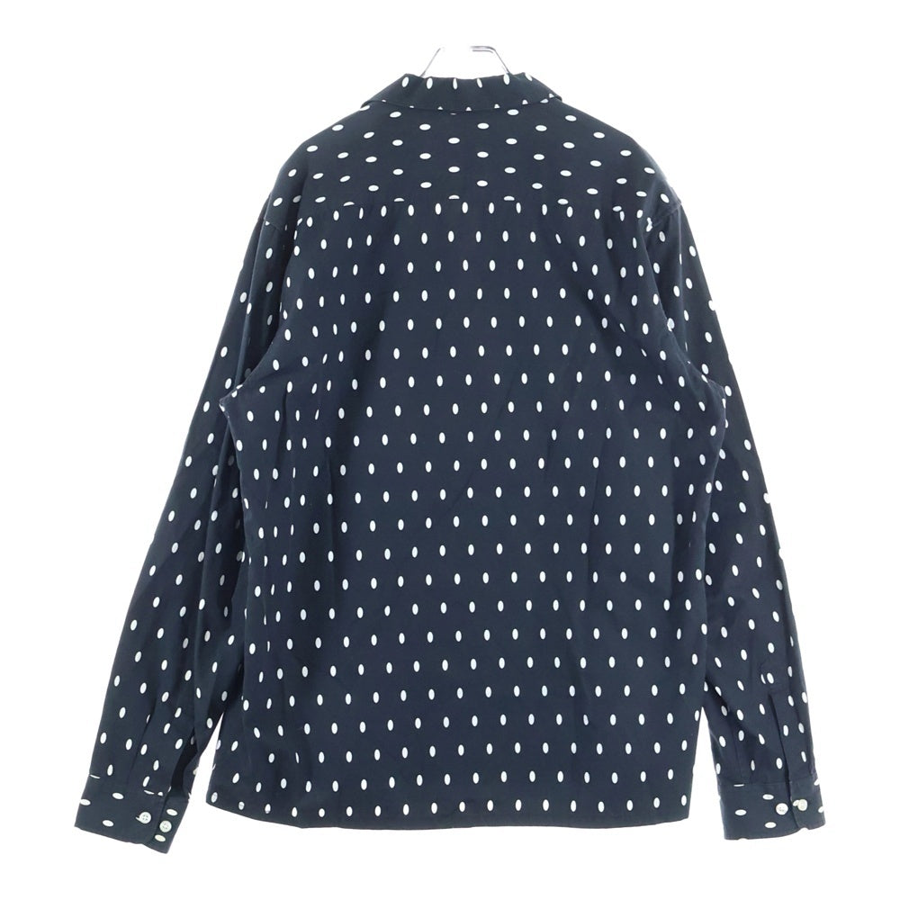 SUPREME(シュプリーム) 13SS Oval Dot Shirt オーバル ドット オープンカラー 長袖シャツ ブラック