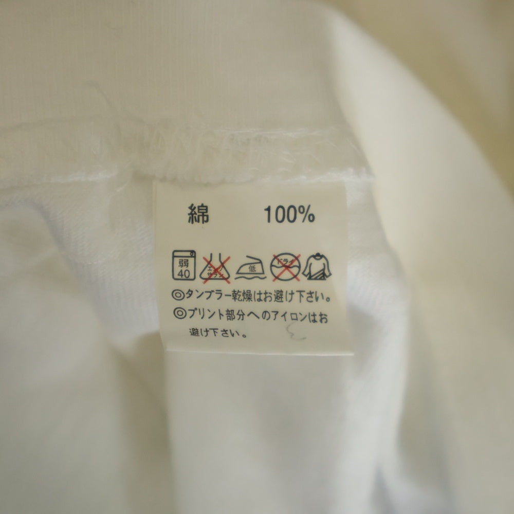 BOUNTY HUNTER(バウンティーハンター) 00s × Disney ディズニー ピート フロントプリント クルーネック 半袖Tシャツ カットソー ホワイト