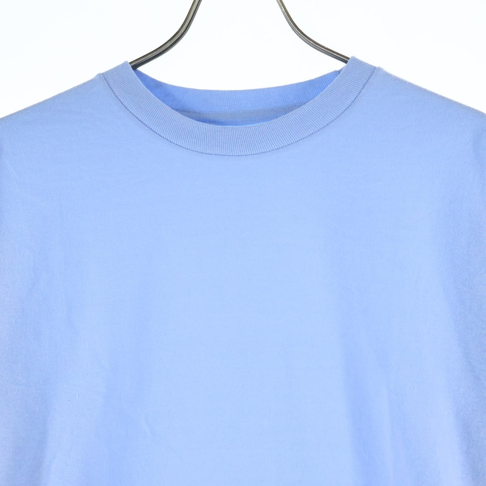 LQQK STUDIO(ルックスタジオ) POWDER BLUE L/S TEE パウダーブルー アームロゴ クルーネック ロングスリーブ 長袖Tシャツ カットソー ブルー