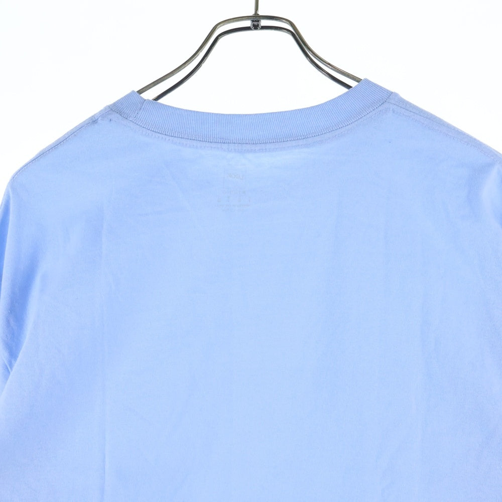 LQQK STUDIO(ルックスタジオ) POWDER BLUE L/S TEE パウダーブルー アームロゴ クルーネック ロングスリーブ 長袖Tシャツ カットソー ブルー