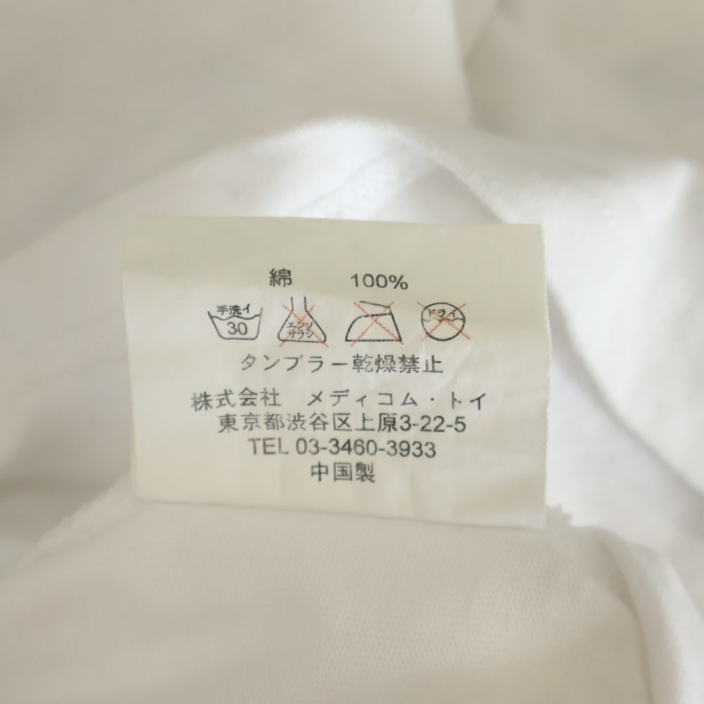 Original Fake(オリジナルフェイク) 00s × KAWS L/S TEE カウズ コンパニオン アームプリント クルーネック ロングスリーブ 長袖Tシャツ カットソー ホワイト