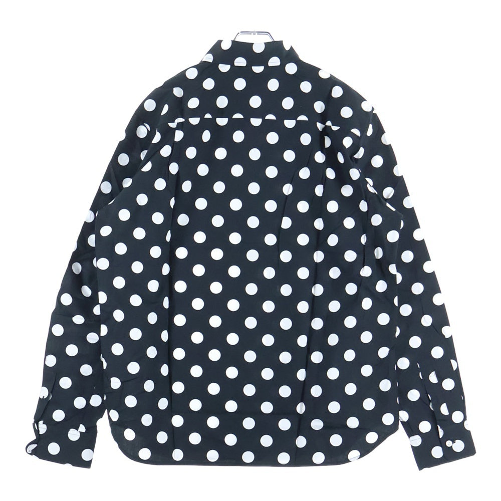 NOAH(ノア) 17AW Polka Dot Shirt ポルカドット 長袖シャツ ブラック