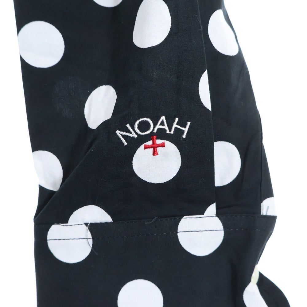 NOAH(ノア) 17AW Polka Dot Shirt ポルカドット 長袖シャツ ブラック
