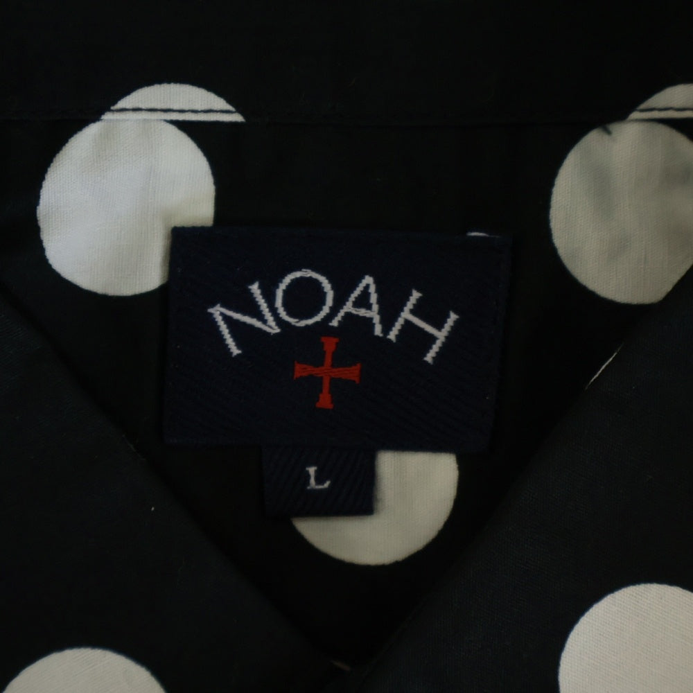 NOAH(ノア) 17AW Polka Dot Shirt ポルカドット 長袖シャツ ブラック