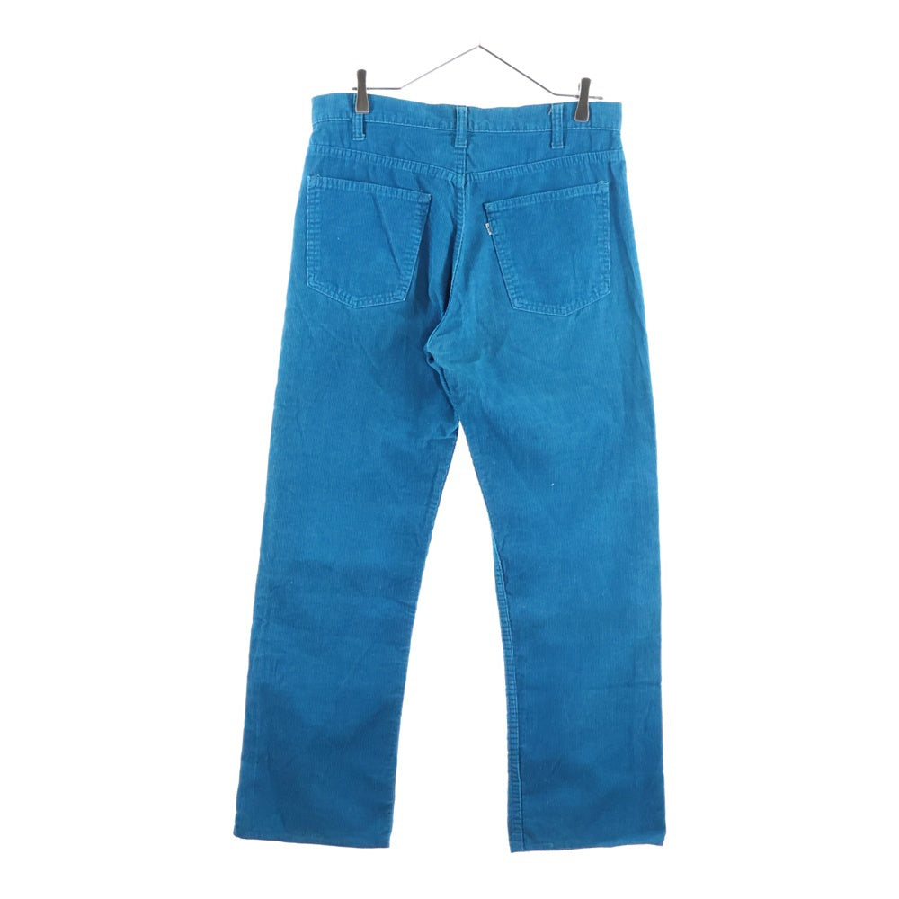 Levi's(リーバイス) 80s 519 TALONジップ コーデュロイ パンツ ターコイズブルー 519-1555