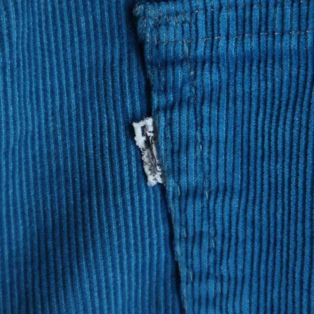 Levi's(リーバイス) 80s 519 TALONジップ コーデュロイ パンツ ターコイズブルー 519-1555