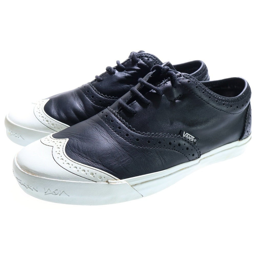 VANS(ヴァンズ) × WTAPS RUDEEZS Syndicate ダブルタップス ルーディーズ シンジケート ウィングチップ ローカットスニーカー ブラック/ホワイト US9.5/27.5cm VN-0F33Y28