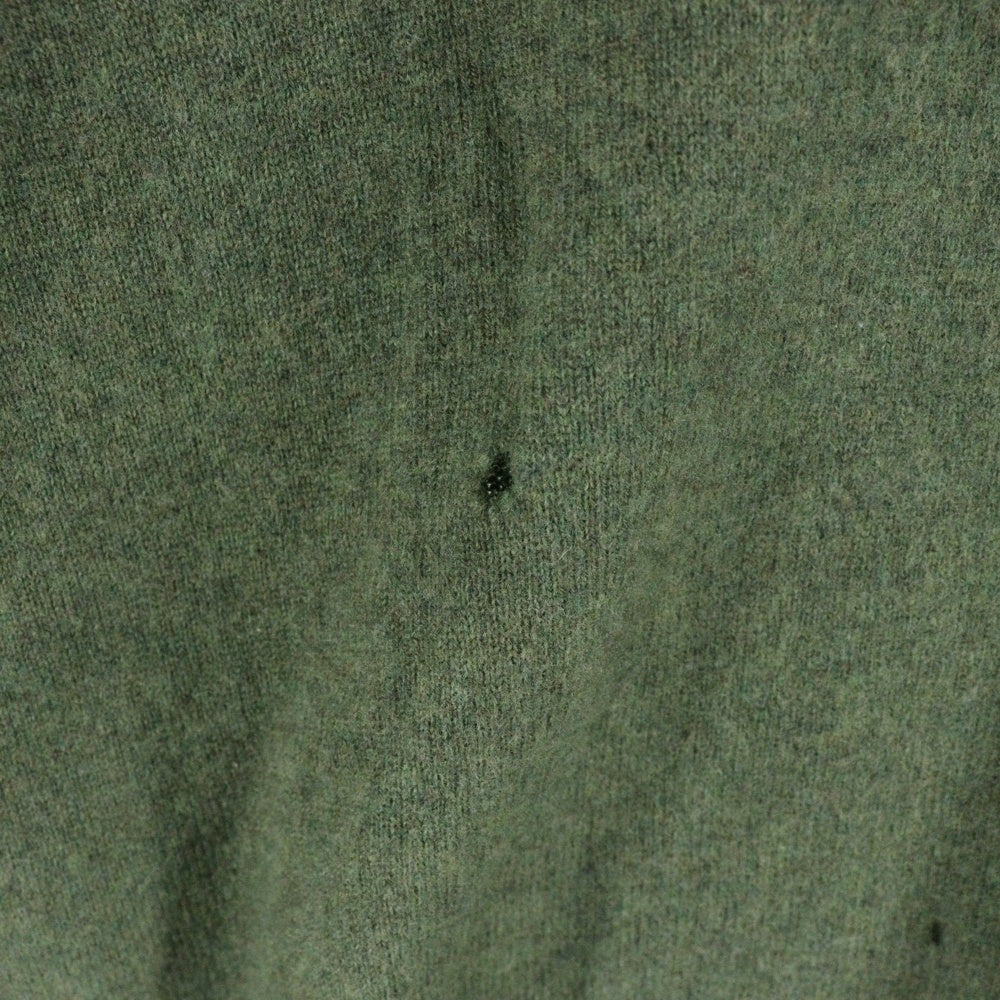 POLO RALPH LAUREN(ポロラルフローレン) スモールポニー エンブロイダリー Vネック メリノウール ニットセーター グリーン