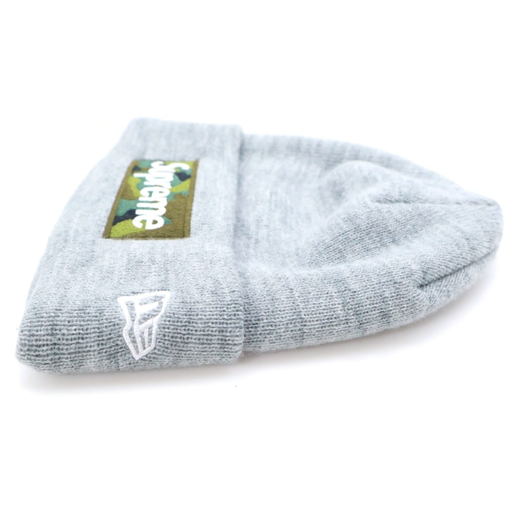 SUPREME(シュプリーム) 23AW ×NEW ERA Box Logo Beanie ニューエラ ボックスロゴビーニー 帽子 キャップ グレー