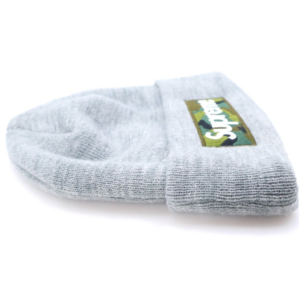 SUPREME(シュプリーム) 23AW ×NEW ERA Box Logo Beanie ニューエラ ボックスロゴビーニー 帽子 キャップ グレー