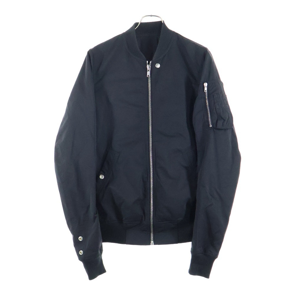Rick Owens(リックオウエンス) 17AW バックディテール ボンバージャケット MA-1 ブルゾン ブラック RU17F8798-MU